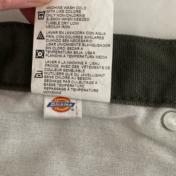 Dickies Men’s Relaxed 42x32 Fit Olive Green Carpenter Jeans NWT - Picture 8 of 8